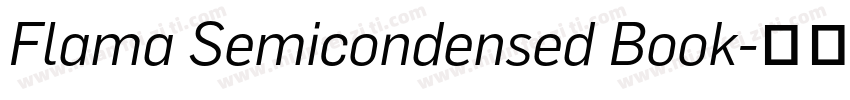 Flama Semicondensed Book字体转换
